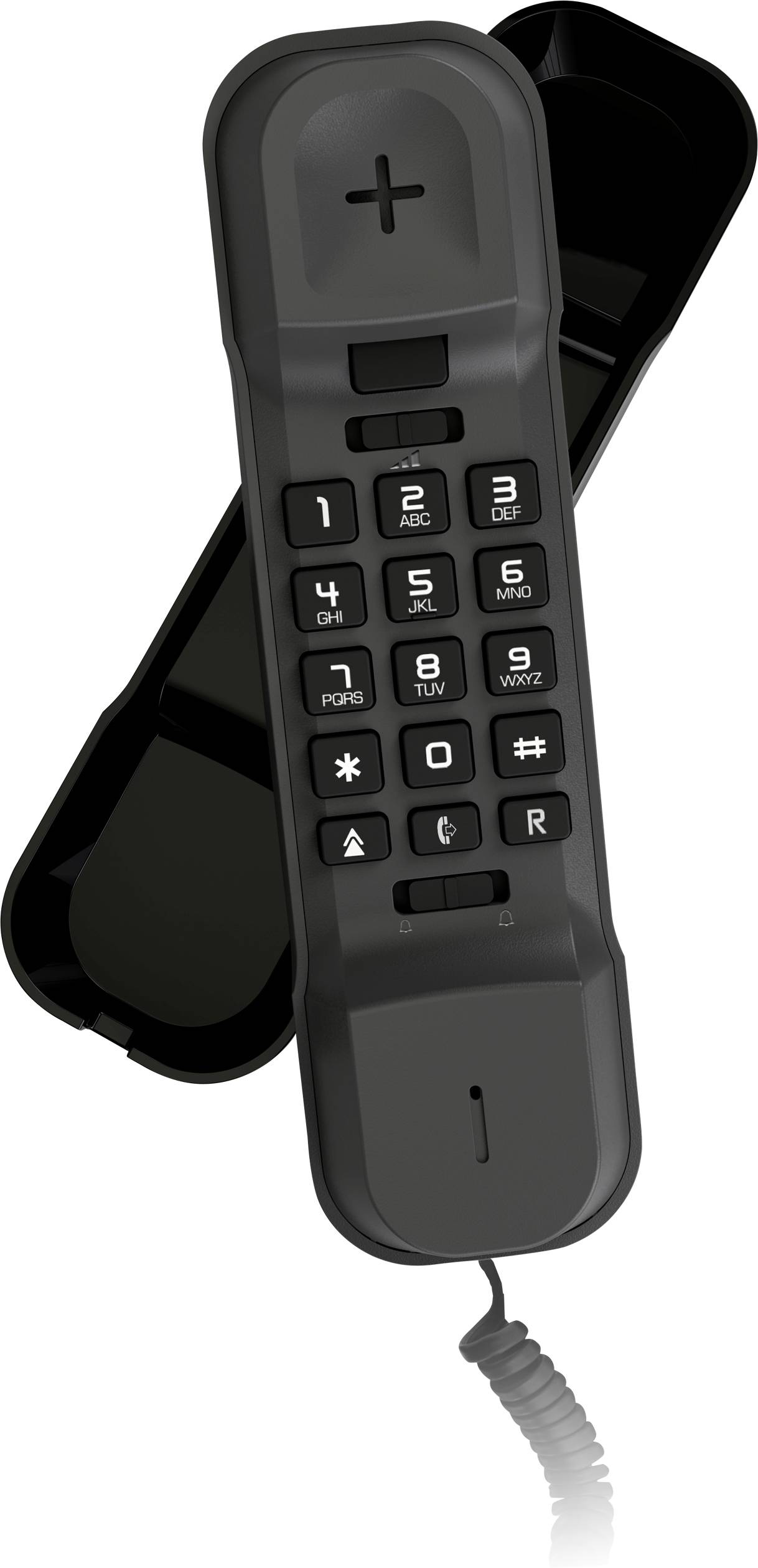 Alcatel T16 Schnurgebundenes Telefon, analog LC-Display Schwarz