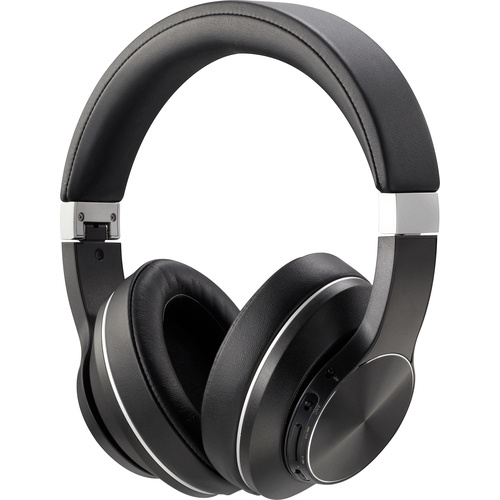 Renkforce RF-NCH-500 Micro-casque supra-auriculaire Bluetooth, filaire noir Noise Cancelling