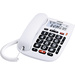 Audioline Tmax 20 Schnurgebundenes Seniorentelefon Freisprechen Farb-TFT/LCD Weiß