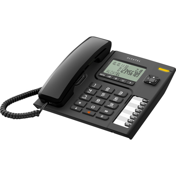 Alcatel T76 Schnurgebundenes Telefon, analog Freisprechen LC-Display Schwarz