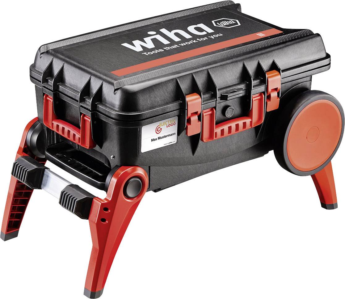 Wiha 44128 Elektriker, Handwerker, Profi, VDE Werkzeugkoffer bestückt 104teilig (L x B x H) 680 x 497 x 336mm