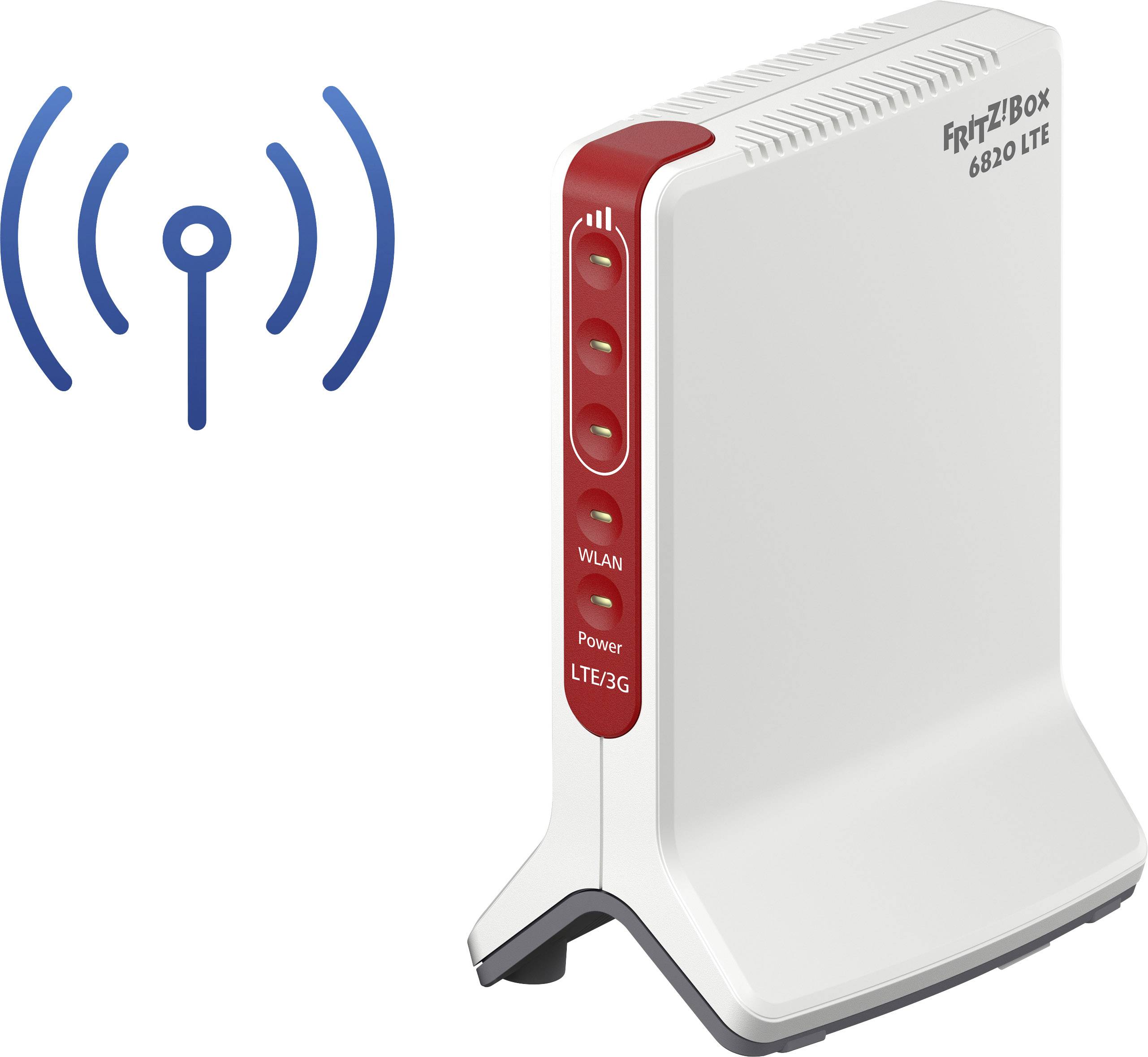 AVM FRITZ!Box 6820 LTE Edition International WLAN Router mit Modem 2.4 GHz 450 MBit/s