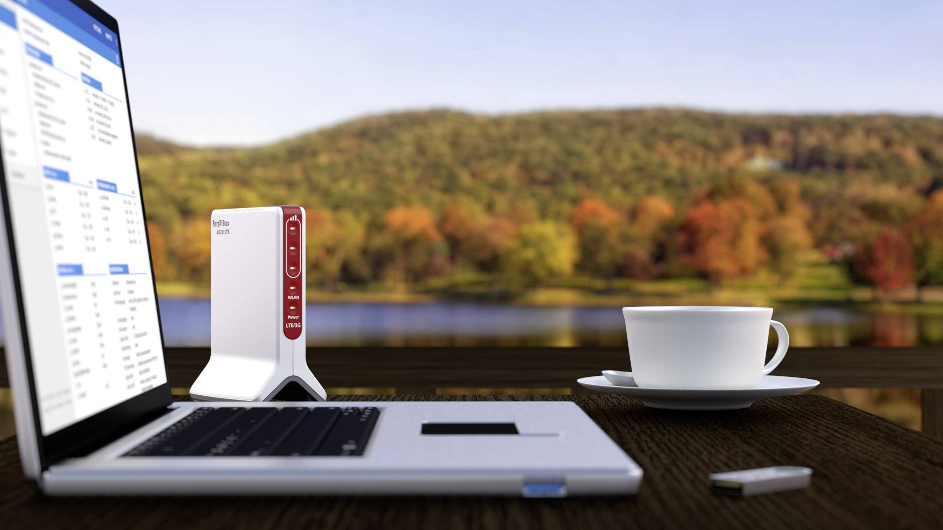 AVM FRITZ!Box 6820 LTE WLAN Router mit Modem Integriertes Modem: LTE 2.4 GHz 450 MBit/s