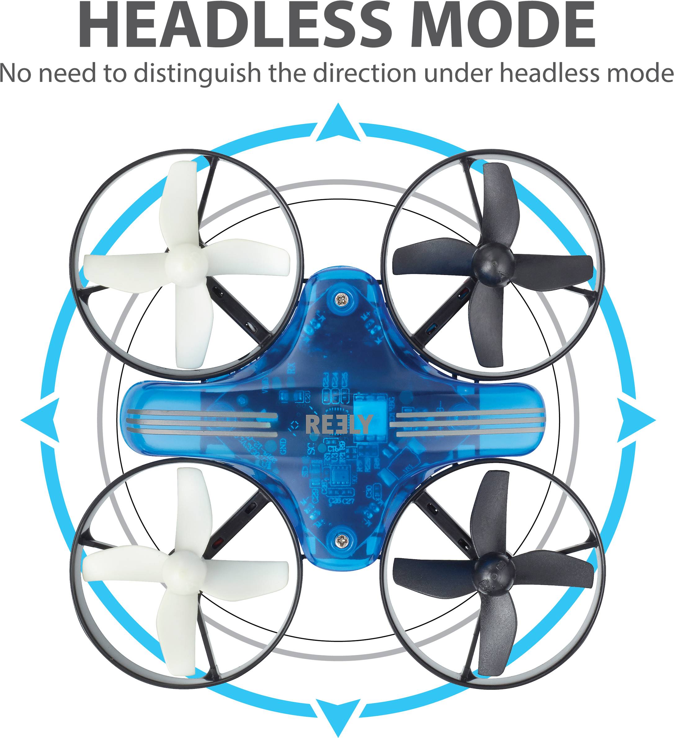 Reely RE-6750735 Stunt Quadrocopter RtF Einsteiger
