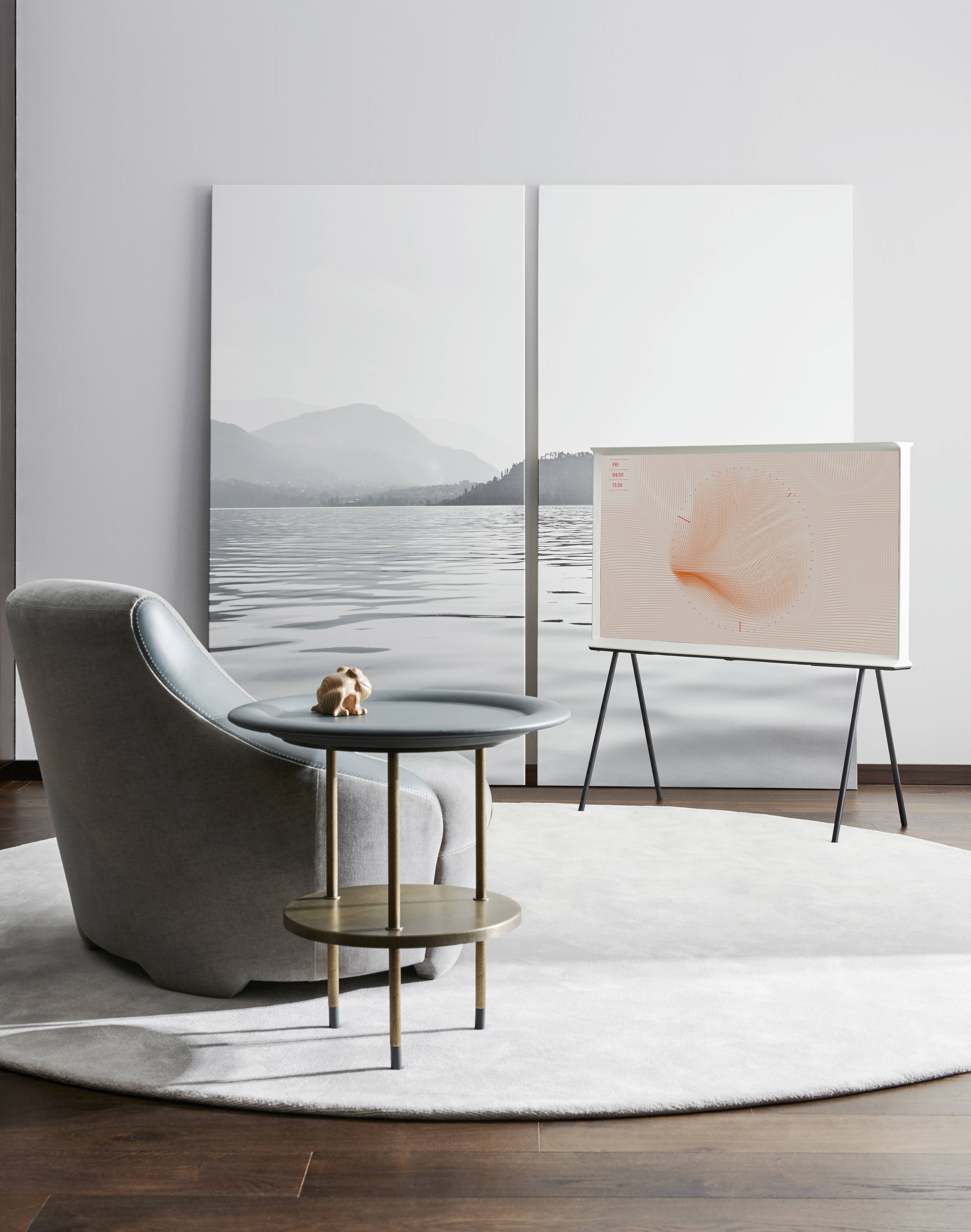 Samsung GQ55LS01 QLED-TV 138 cm 55 Zoll EEK G (A - G) DVB-T2, DVB-C, DVB-S, UHD, Smart TV, WLAN, PVR ready, CI+ Weiß