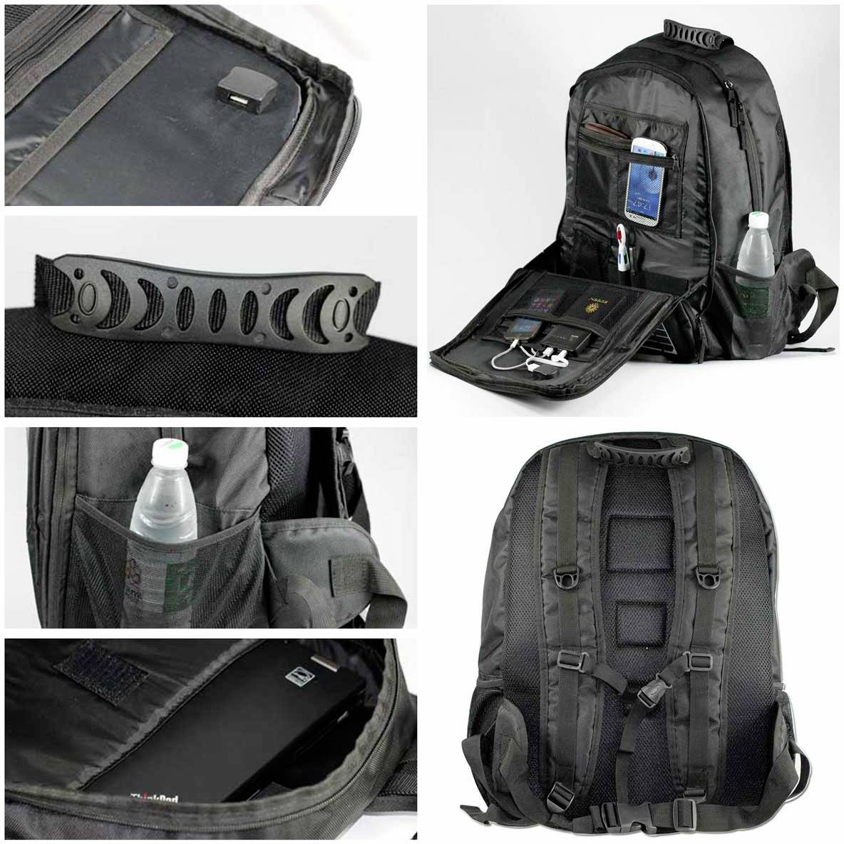 Jauch Quartz Solarrucksack JDP Kilimanjaro 45 45l (B x H x T) 440 x 550 x 270mm Schwarz 248529