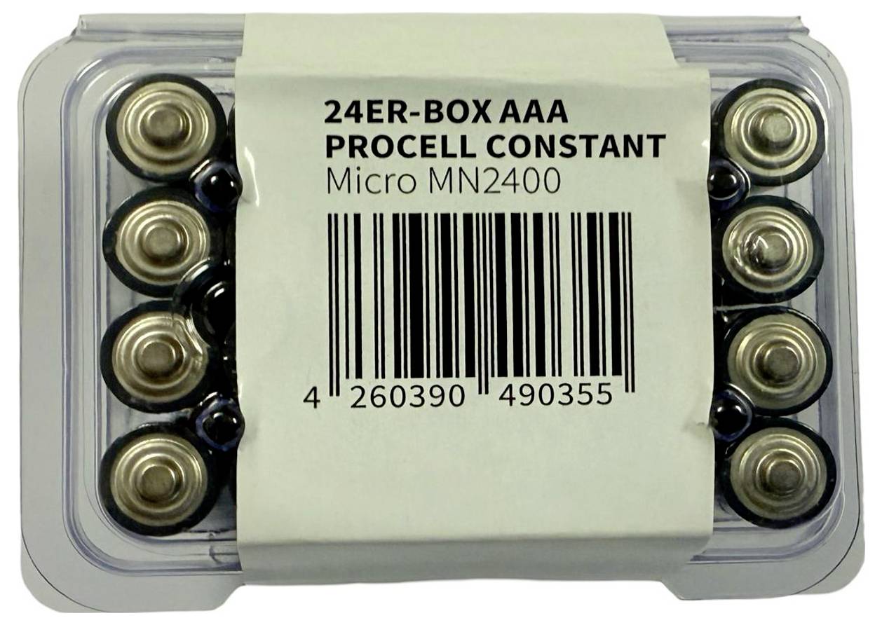 PROCELL Industrial Micro (AAA)-Batterie Alkali-Mangan 1.5V 24St.