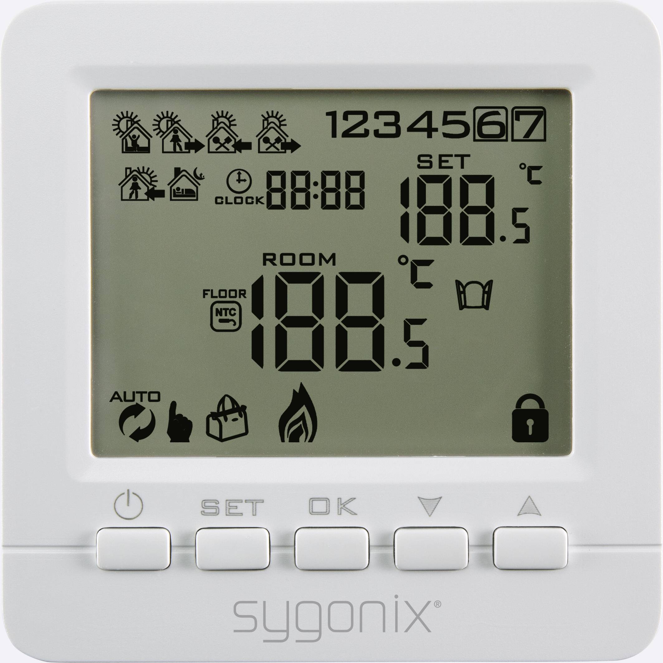 Sygonix SY-4500818 Raumthermostat Unterputz Wochenprogramm 1St.