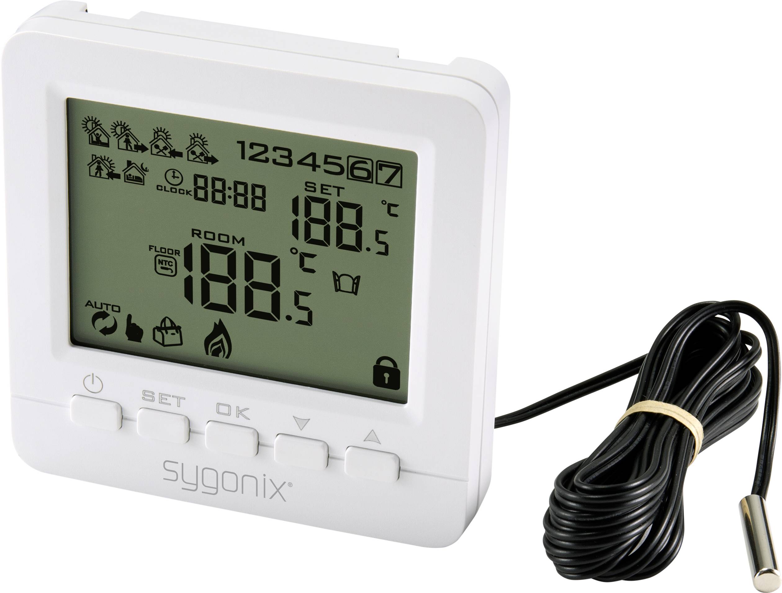 Sygonix SY-4500818 Raumthermostat Unterputz Wochenprogramm 1St.