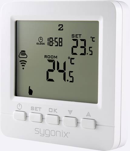 Funk-Raumthermostat Unterputz Wochenprogramm 5 bis 35°C