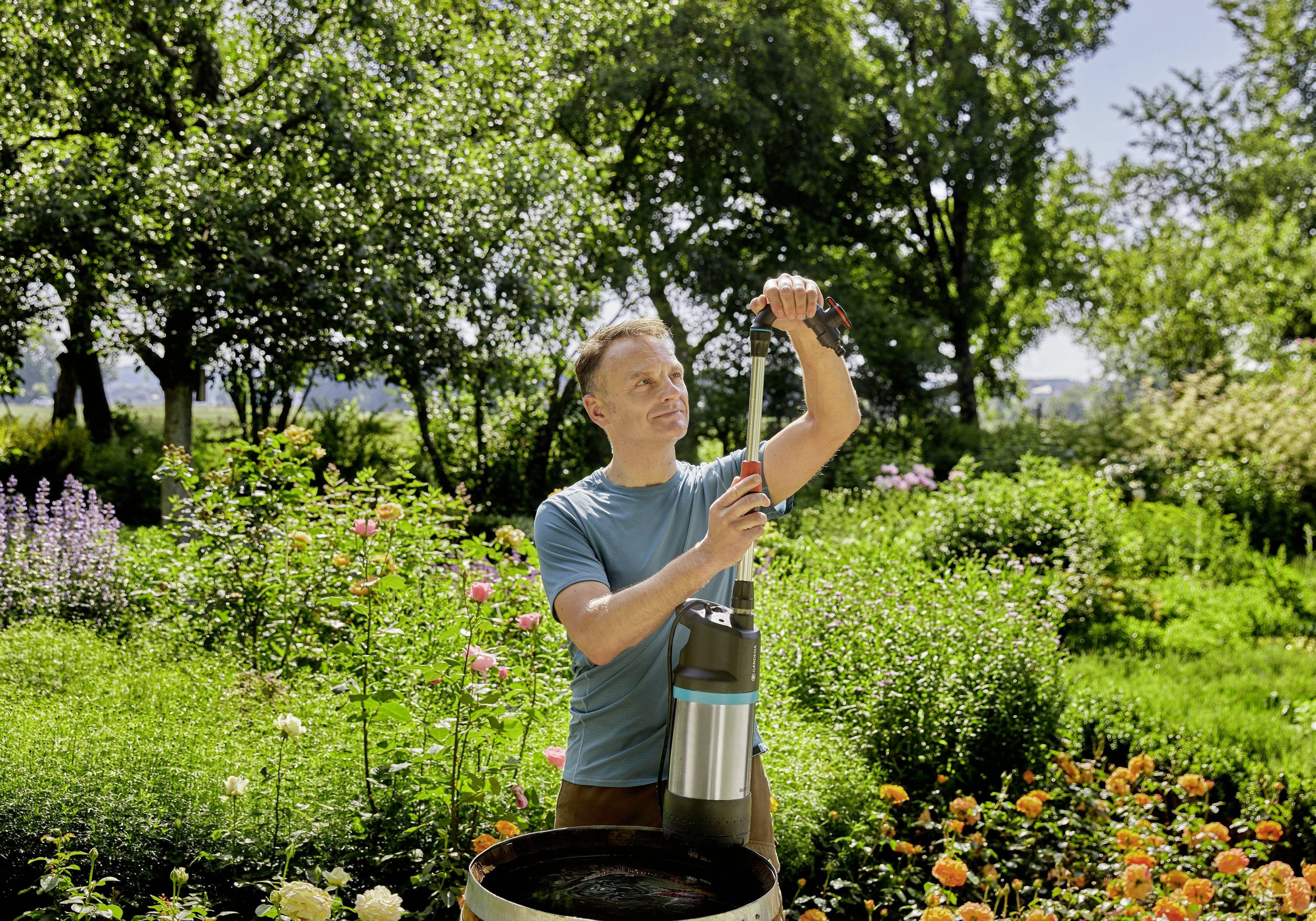 GARDENA 01766-20 4700/2 inox automatic Fasspumpe 4700 l/h 23m