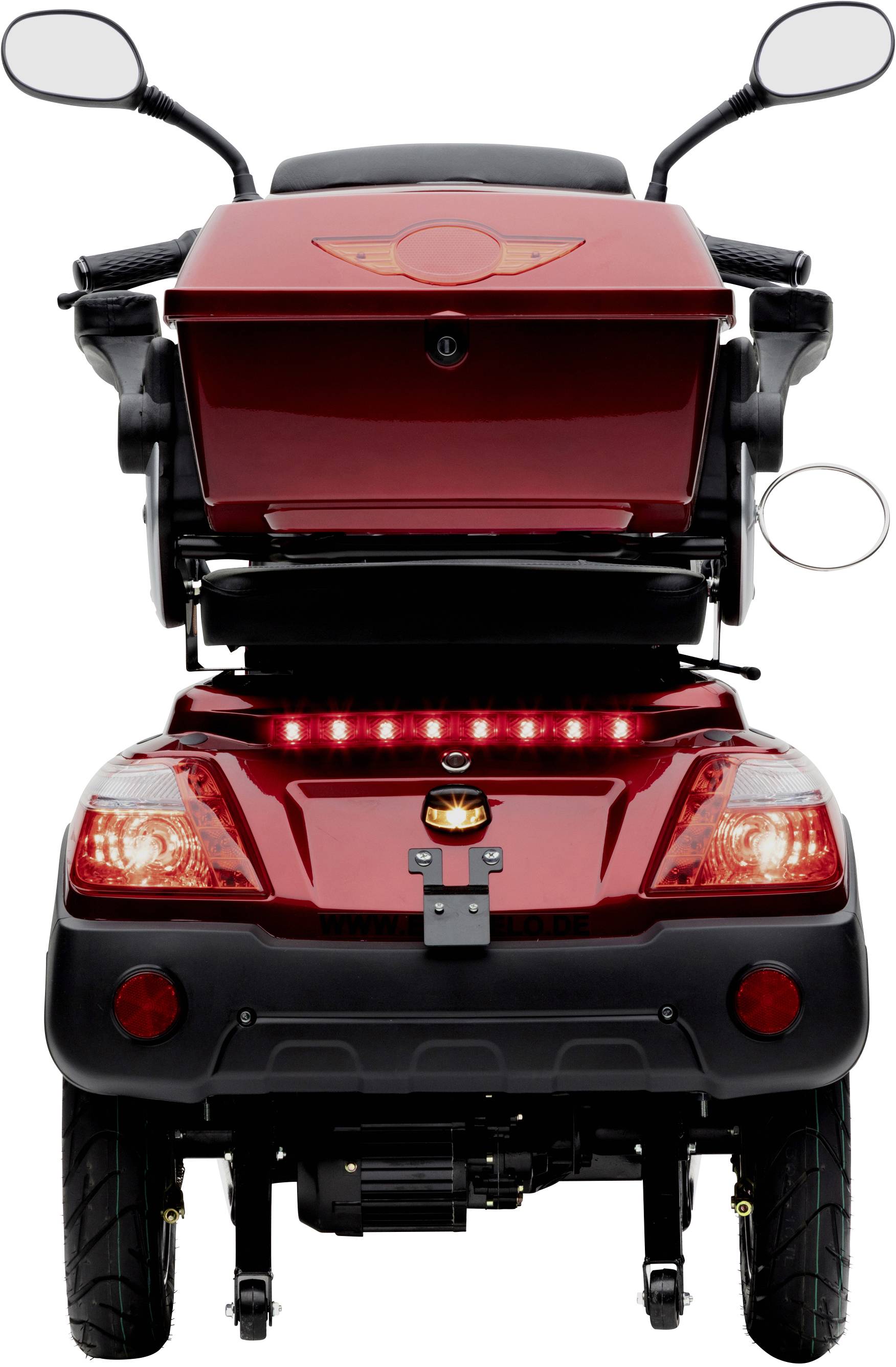 ECONELO J4000 E-Scooter Rot Blei-Gel 20Ah Straßenzulassung: Deutschland