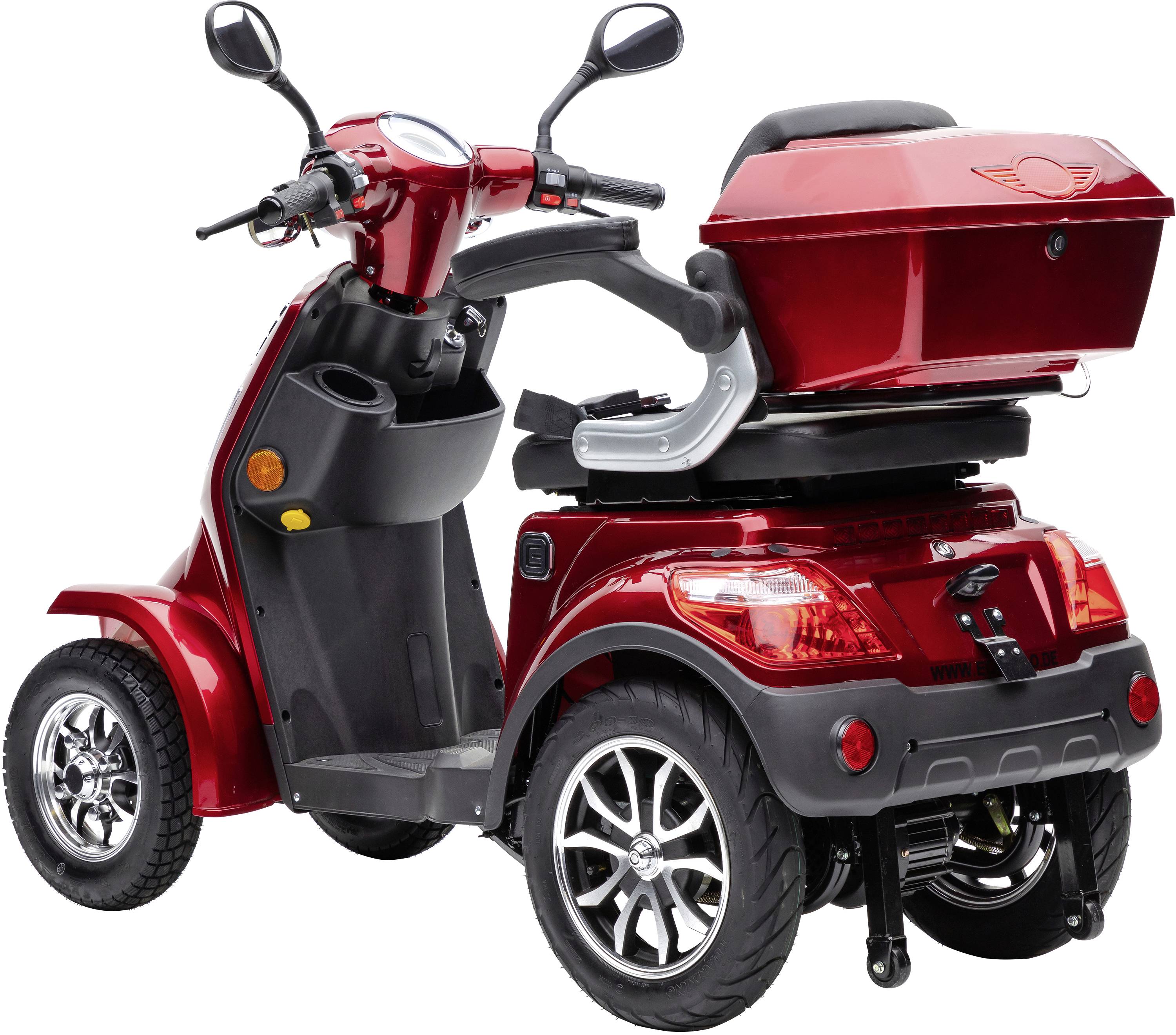 ECONELO J4000 E-Scooter Rot Blei-Gel 20Ah Straßenzulassung: Deutschland