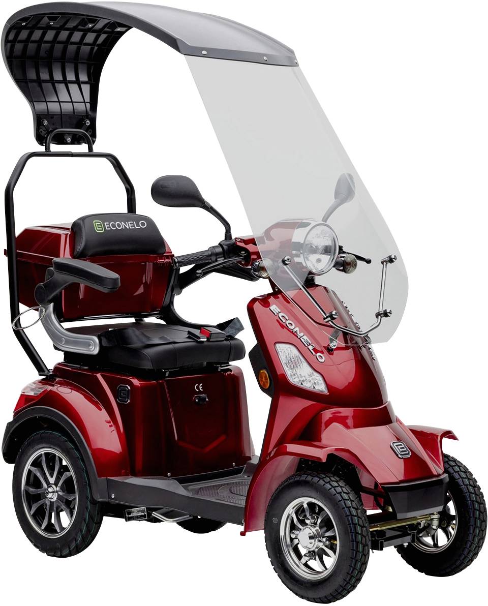 ECONELO JD4000 E-Scooter Rot Blei-Gel 60V 20Ah Straßenzulassung: Deutschland