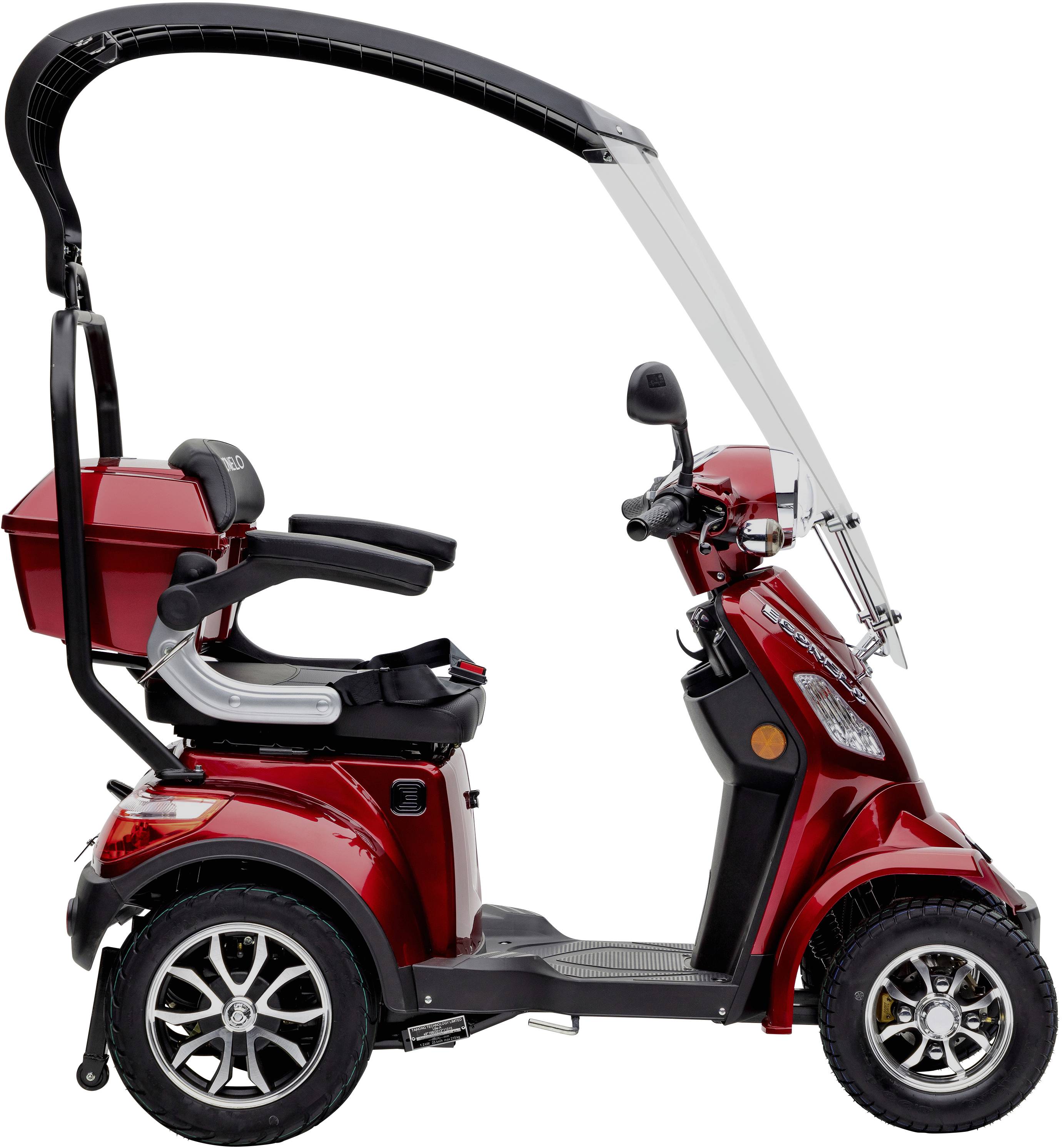 ECONELO JD4000 E-Scooter Rot Blei-Gel 60V 20Ah Straßenzulassung: Deutschland