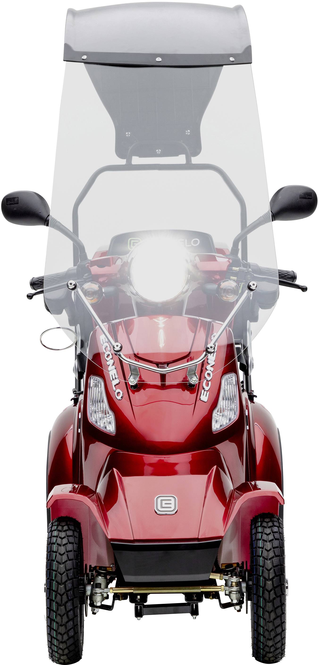 ECONELO JD4000 E-Scooter Rot Blei-Gel 60V 20Ah Straßenzulassung: Deutschland