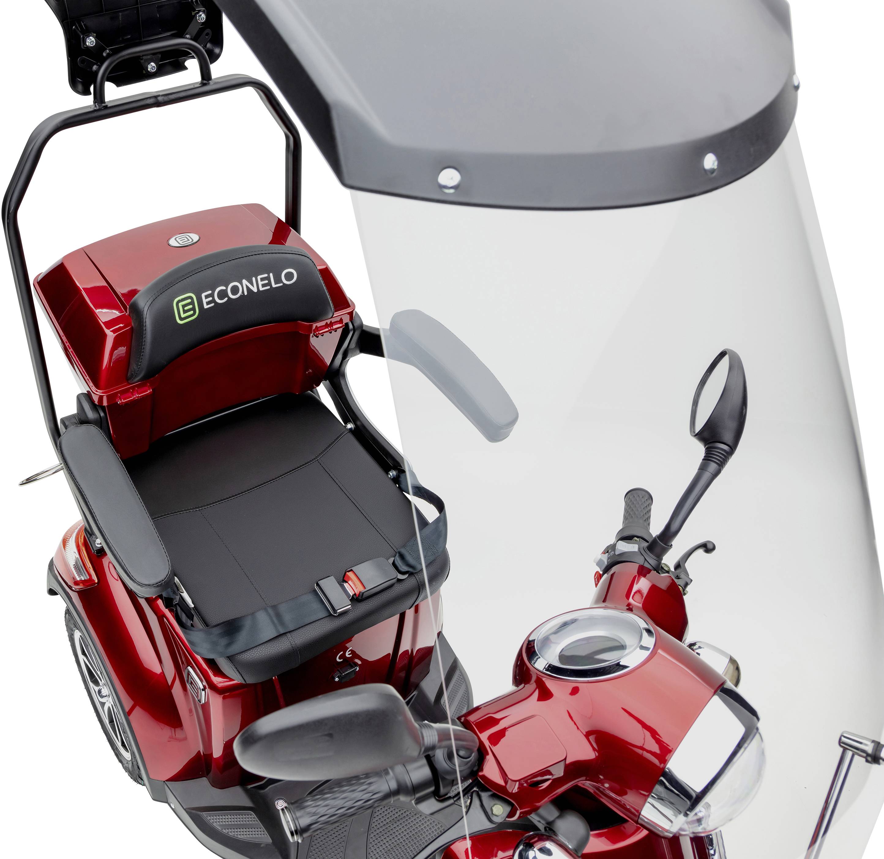 ECONELO JD4000 E-Scooter Rot Blei-Gel 60V 20Ah Straßenzulassung: Deutschland