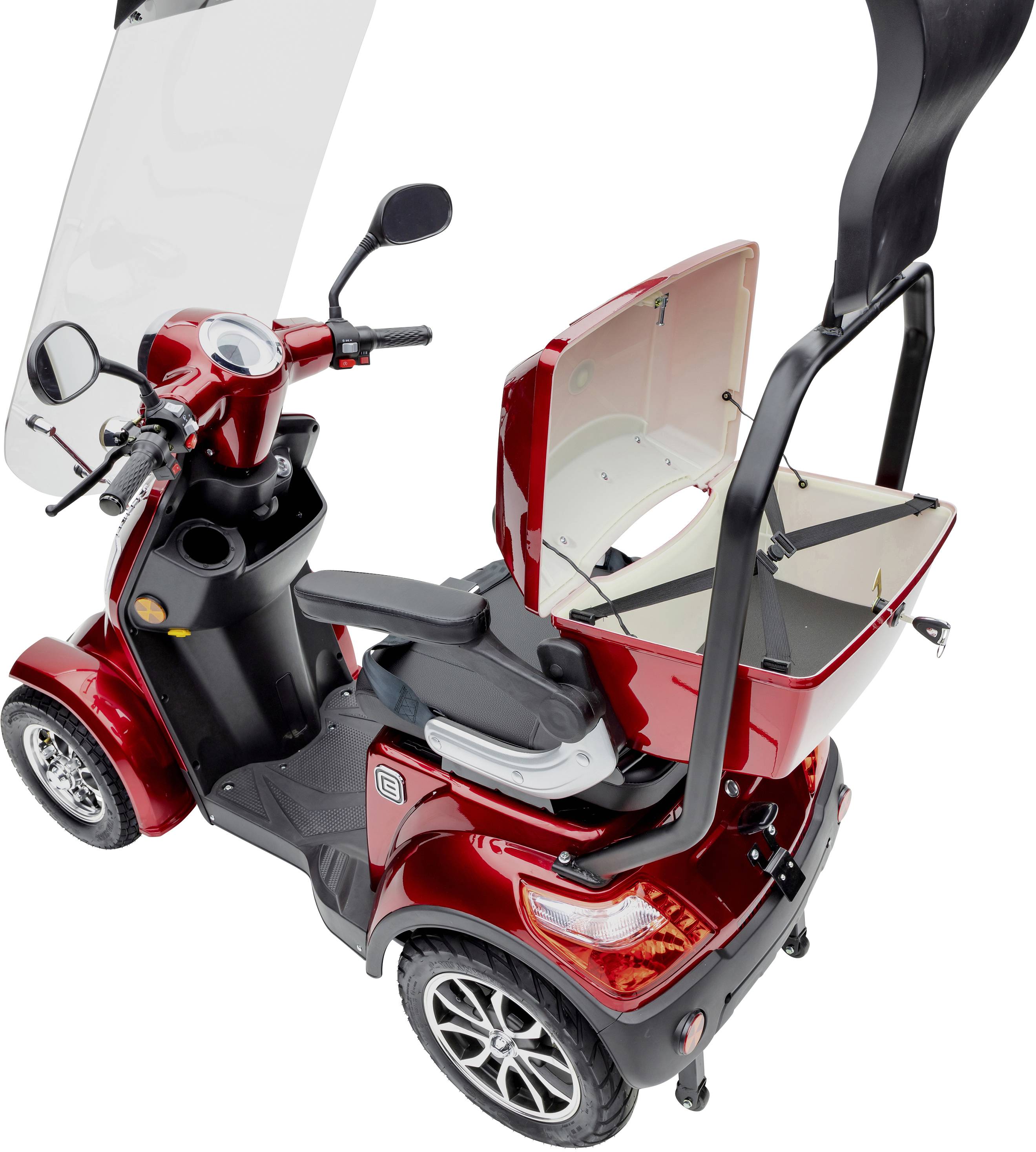 ECONELO JD4000 E-Scooter Rot Blei-Gel 60V 20Ah Straßenzulassung: Deutschland