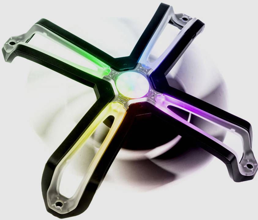 Zalman ZM-SF140 PWM ARGB PC-Gehäuse-Lüfter Schwarz (B x H x T) 140 x 140 x 26 mm inkl. LED-Beleuchtung