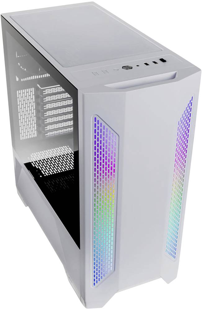 Lian Li LANCOOL II Midi-Tower Gaming-Gehäuse Weiß 3 vorinstallierte Lüfter, Integrierte Beleuchtung