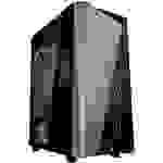 Zalman S4 Plus Midi-Tower Gaming-Gehäuse Schwarz 3 Vorinstallierte LED Lüfter, Seitenfenster, Staubfilter