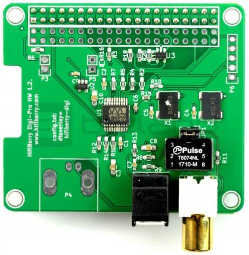 HifiBerry Digi+ PRO Raspberry Pi® Erweiterungs-Platine Passend für (Entwicklungskits): Ra