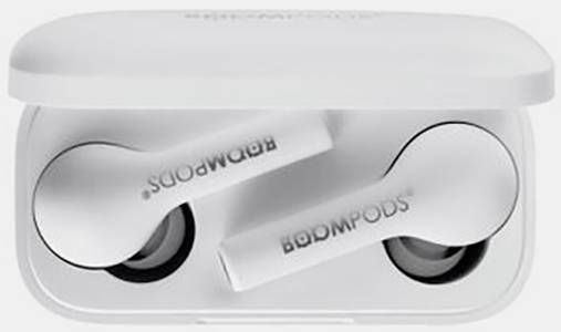 Boompods Bassline In Ear Kopfhörer Bluetooth® Weiß Headset, Magnetisch, Touch-Steuerung
