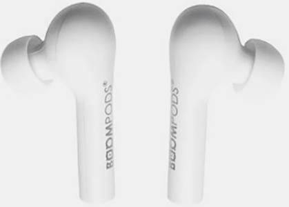 Boompods Bassline In Ear Kopfhörer Bluetooth® Weiß Headset, Magnetisch, Touch-Steuerung