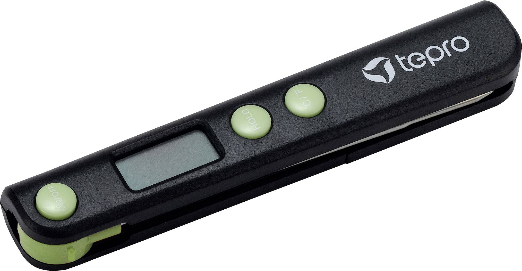 Tepro Garten Grillthermometer Schwarz, Grün