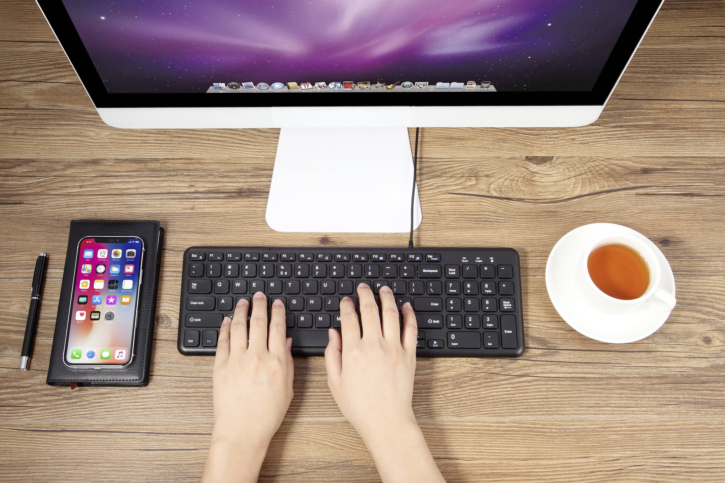 Perixx PERIBOARD-213 DE B USB Tastatur Deutsch, QWERTZ Schwarz