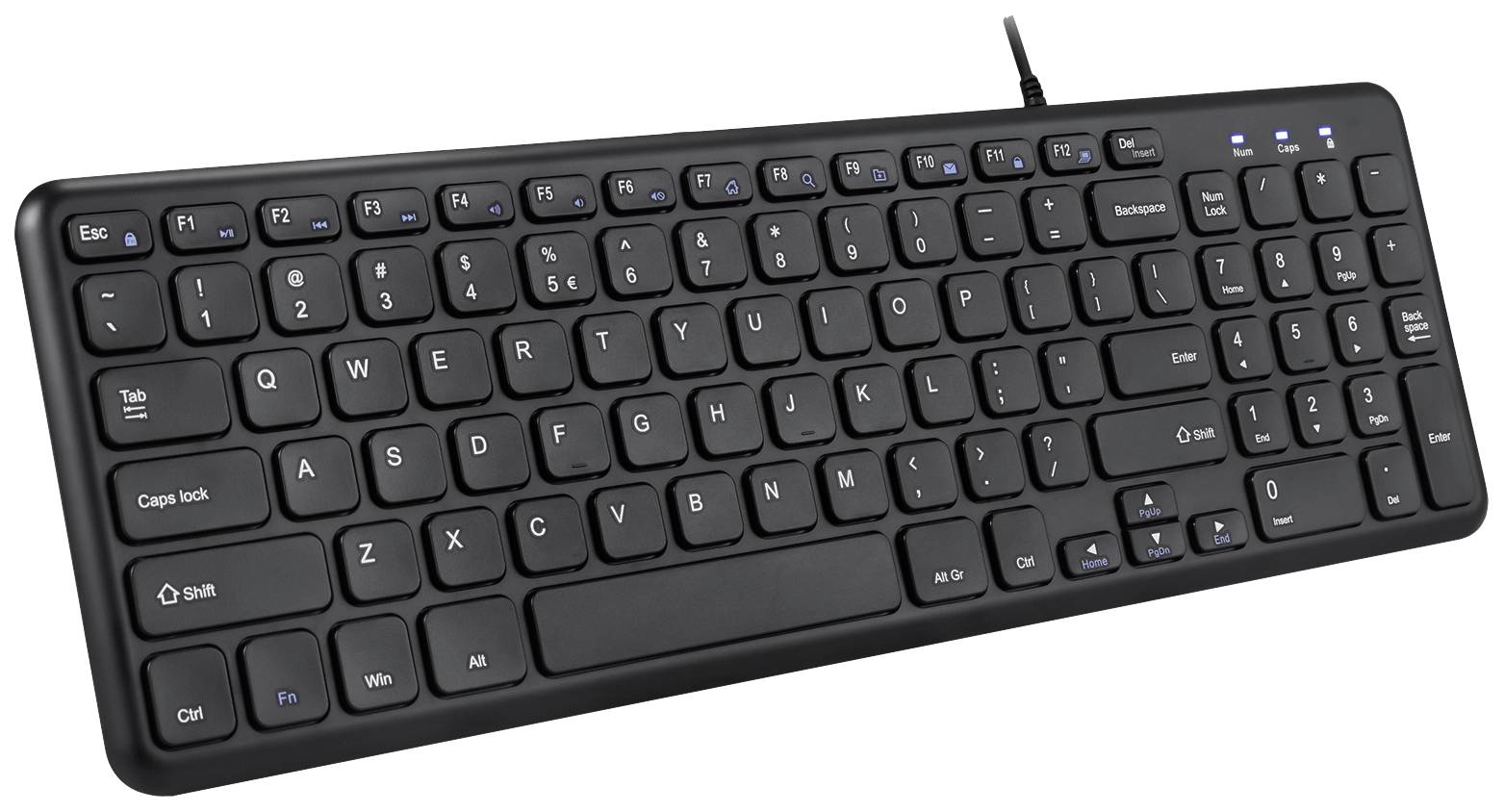 Perixx PERIBOARD-213 DE B USB Tastatur Deutsch, QWERTZ Schwarz