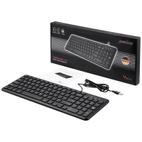 Perixx PERIBOARD-213 DE B USB Tastatur Deutsch, QWERTZ Schwarz Perixx PERIBOARD-213 DE B USB Tastatur Deutsch, QWERTZ Schwarz