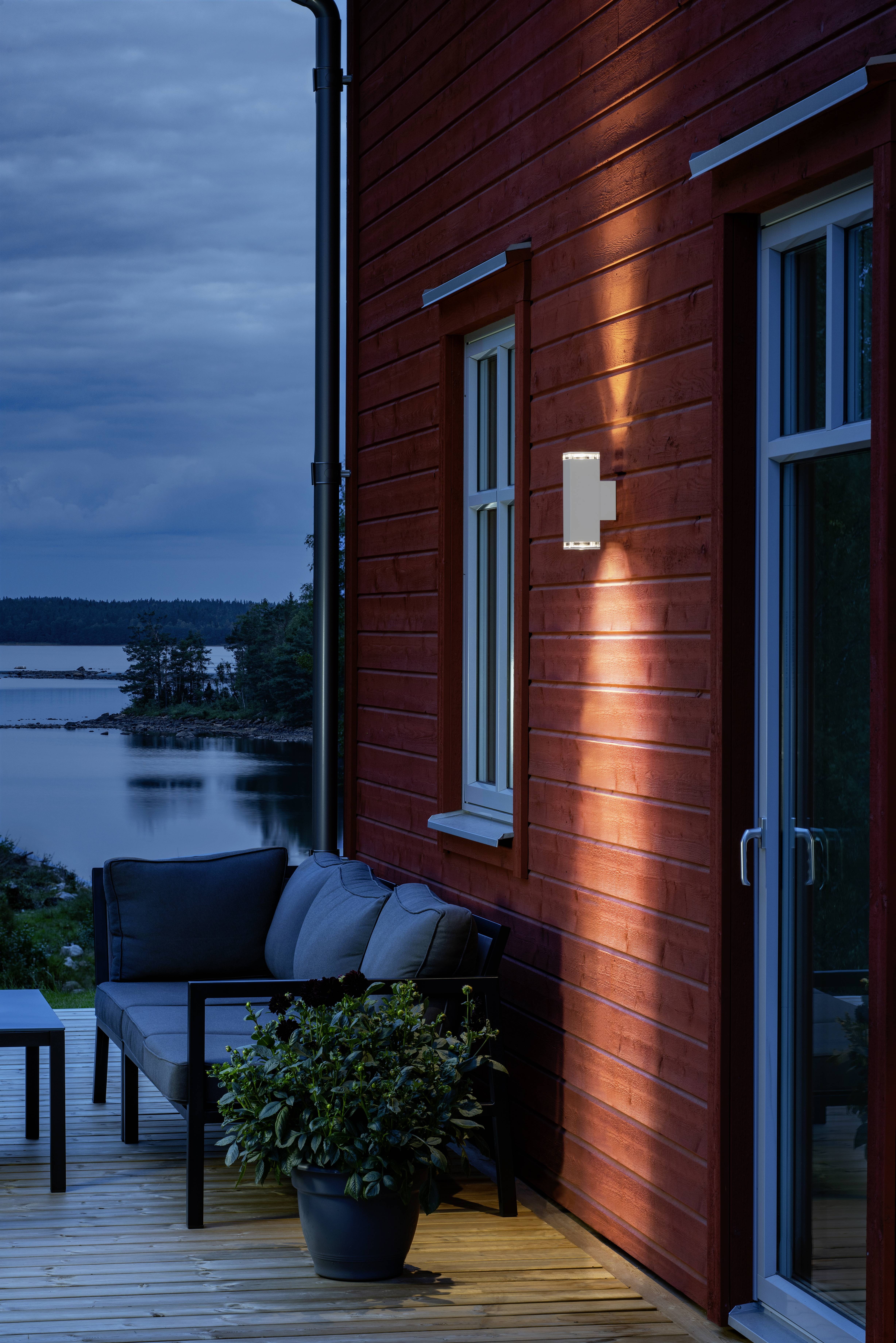 Konstsmide Pollux 407-250 Außenwandleuchte LED GU10 14W Weiß