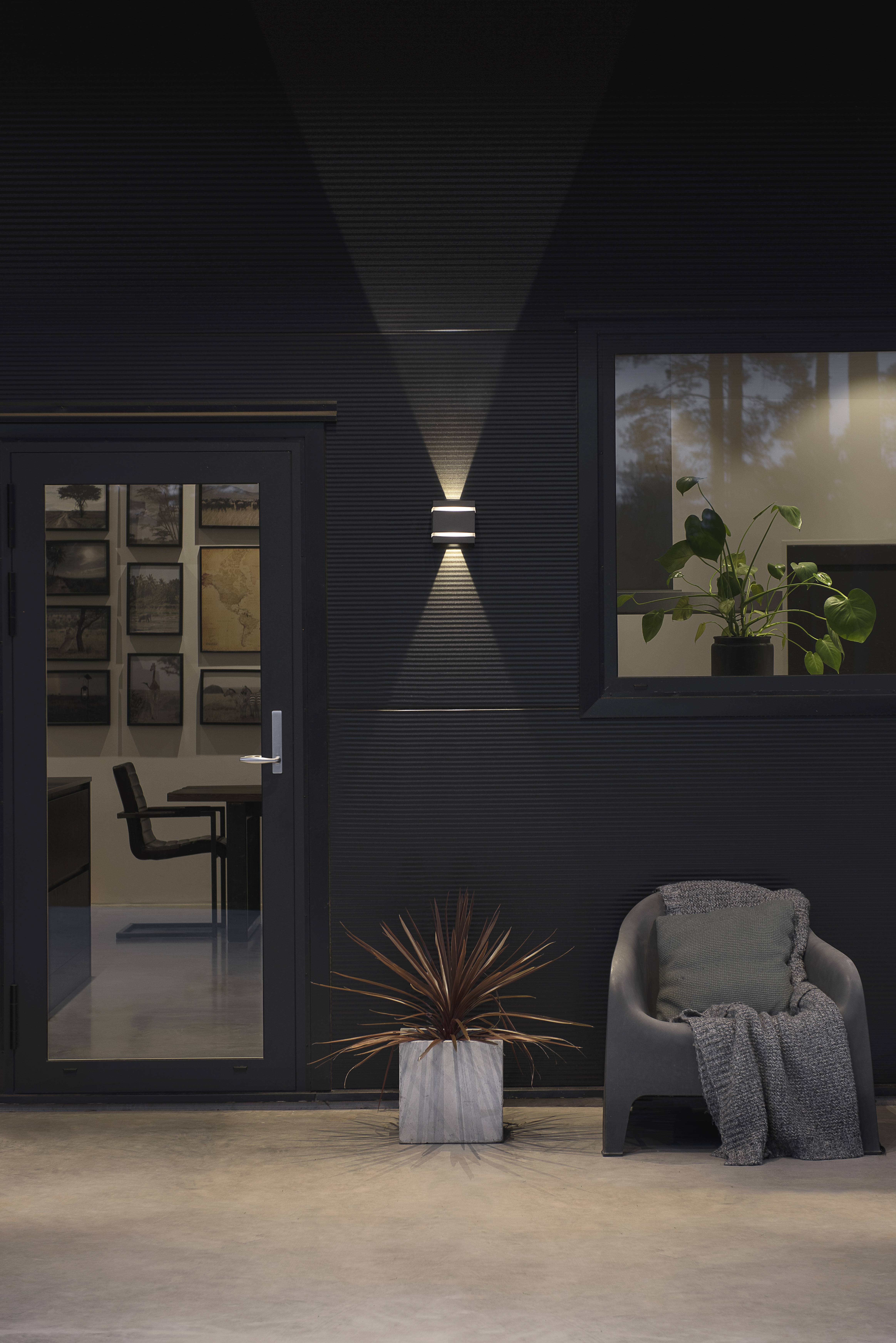 Konstsmide Cremona 7870-370 LED-Außenwandleuchte EEK: G (A - G) 6W Anthrazit