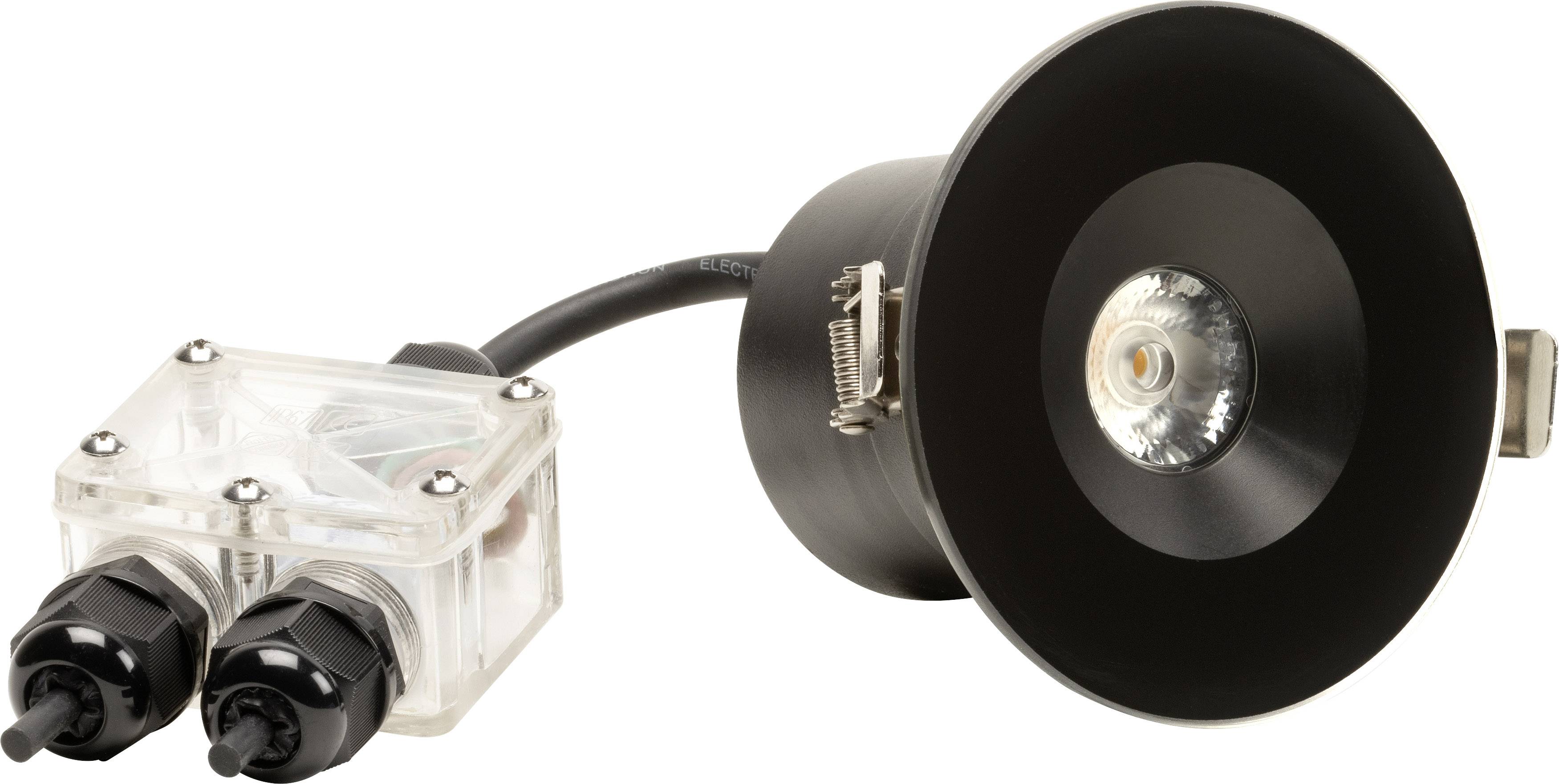 Konstsmide Maavalo LED-Bad-Einbauleuchte EEK: F (A - G) 6W IP44 Schwarz