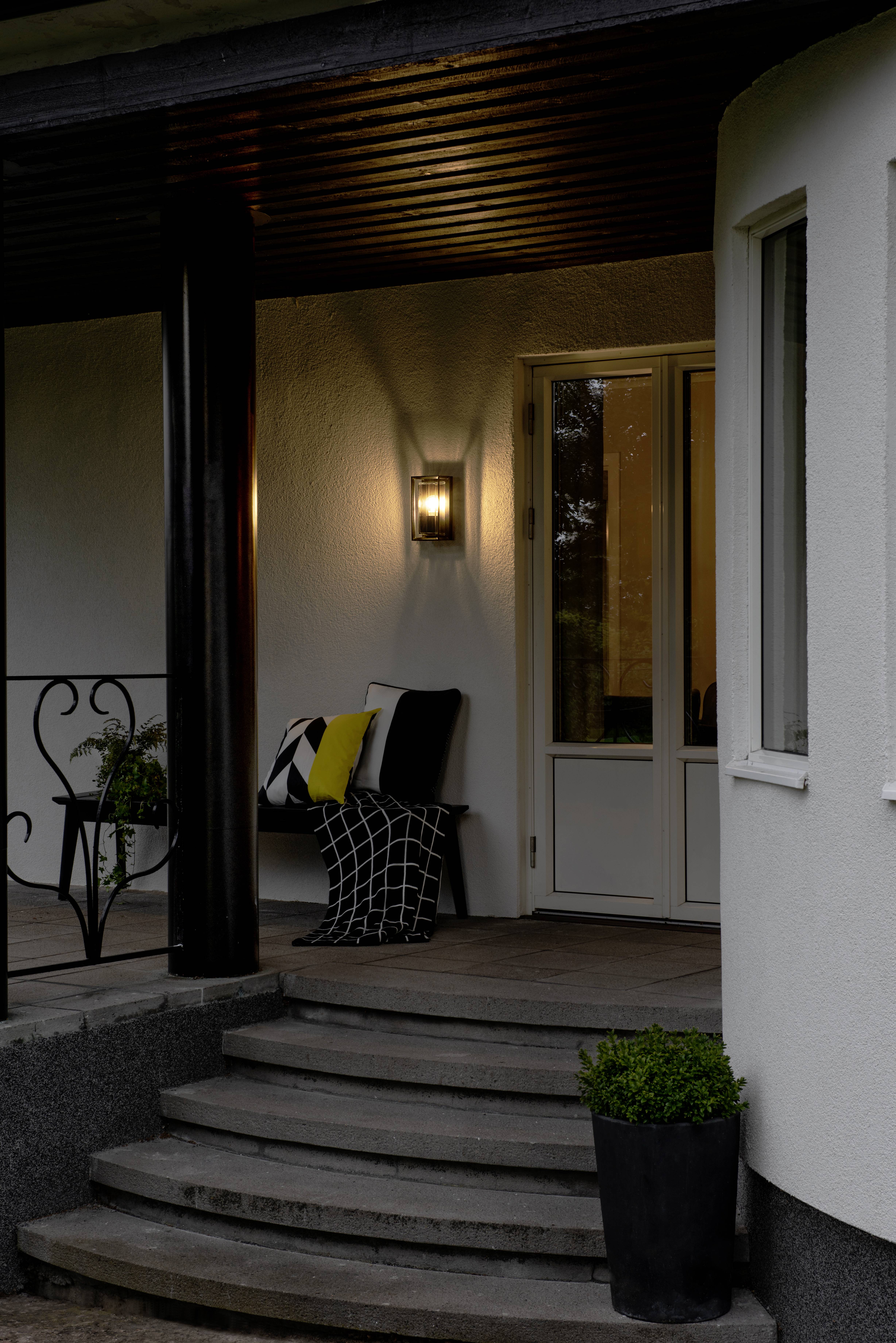 Konstsmide Brindisi 7874-750 Außenwandleuchte LED E27 20W Schwarz