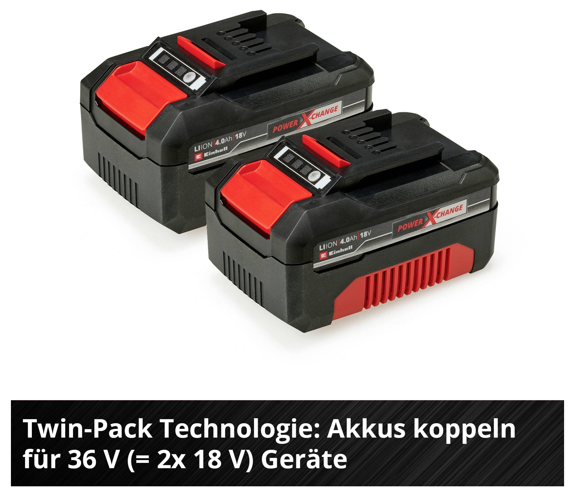Einhell 4511489 PXC-Twinpack 4Ah Power X-Change Werkzeug-Akku 18V 4Ah Li-Ion