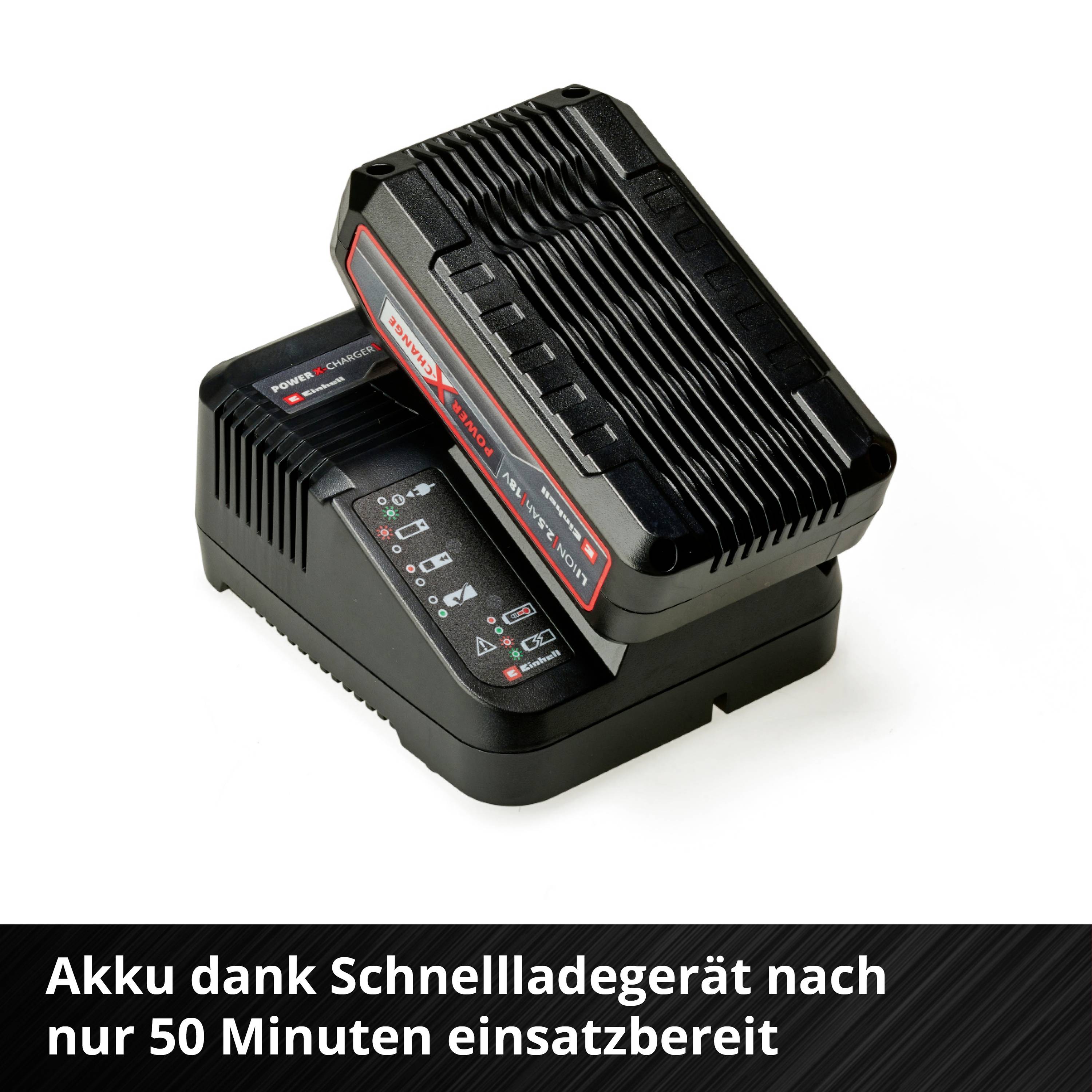 Einhell 3208230+3385474 GC-AGS 18 Li Power X-Change Akku Grasschere inkl. Akku, inkl. Ladegerät 18V