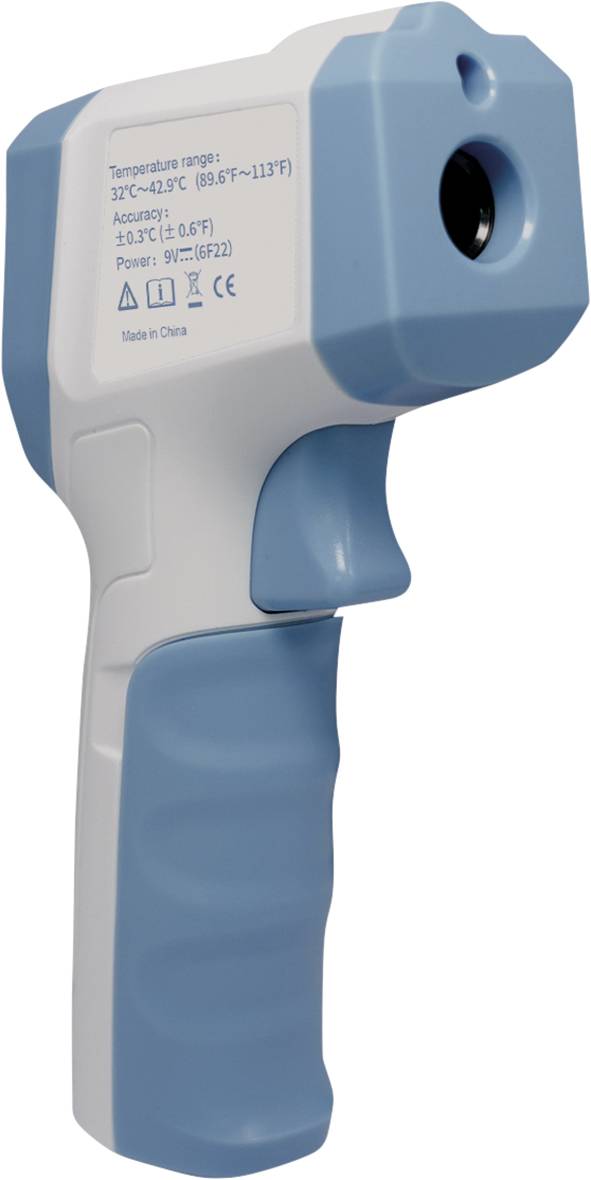 Uni-T UT305R Infrarot-Thermometer 32 bis 42.9°C Berührungslose IR-Messung 0.3°C Optischer und akustischer Alarm