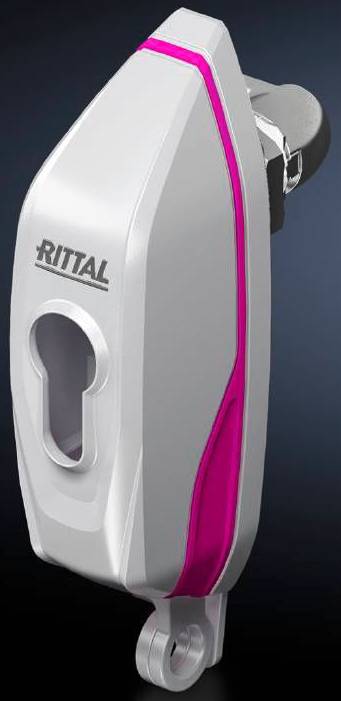 Rittal AX 2537.300 Handgriff für Vorhängeschloss und Verschluss-Einsätze Schwarz 1 St.