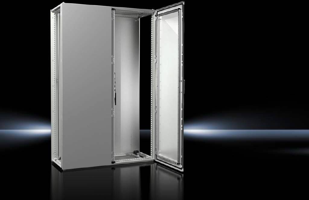 Rittal VX 8080.000 Schaltschrank 1000 x 1800 x 400 Stahlblech Lichtgrau (RAL 7035) 1St.