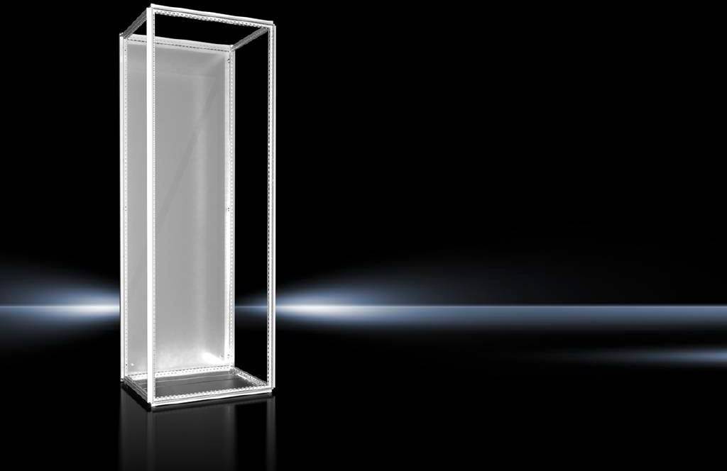 Rittal VX 9680.826 Schaltschrank 800 x 2200 x 600 Stahlblech Lichtgrau (RAL 7035) 1St.