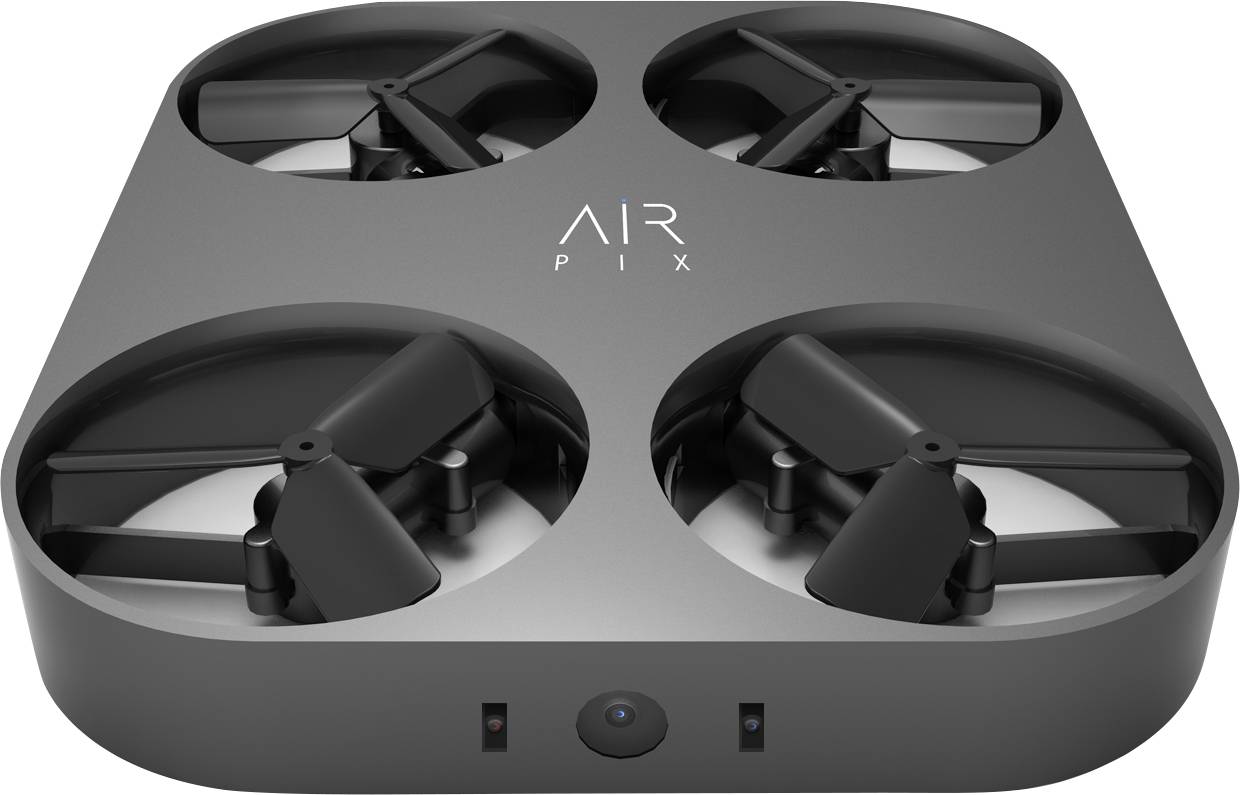 Airselfie Airpix Quadrocopter Kameraflug Schwarz, Aluminium (matt)