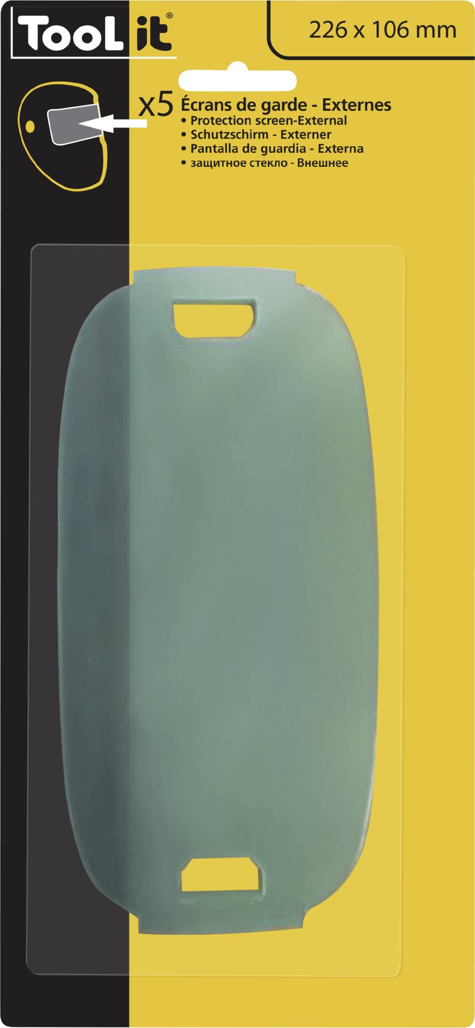 Toolit PROMAX 9-13 045781 Ersatzscheiben für Schweißerschutzhelm