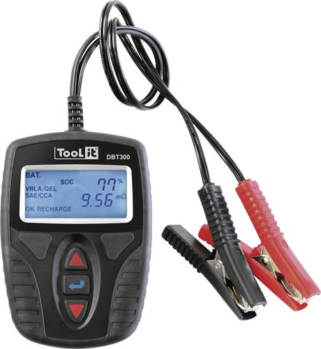Toolit DBT300 Kfz-Batterietester, Systemanalysegerät 12V Ladeüberwachung, Batterieprüfung 227mm x