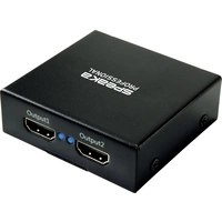 SpeaKa Professional SP-HDS-220 1+2 Port HDMI-Splitter Ultra HD-fähig 3840 x 2160 Pixel Schwarz SpeaKa Professional SP-HDS-220 1+2 Port HDMI-Splitter Ultra HD-fähig 3840 x 2160 Pixel Schwarz