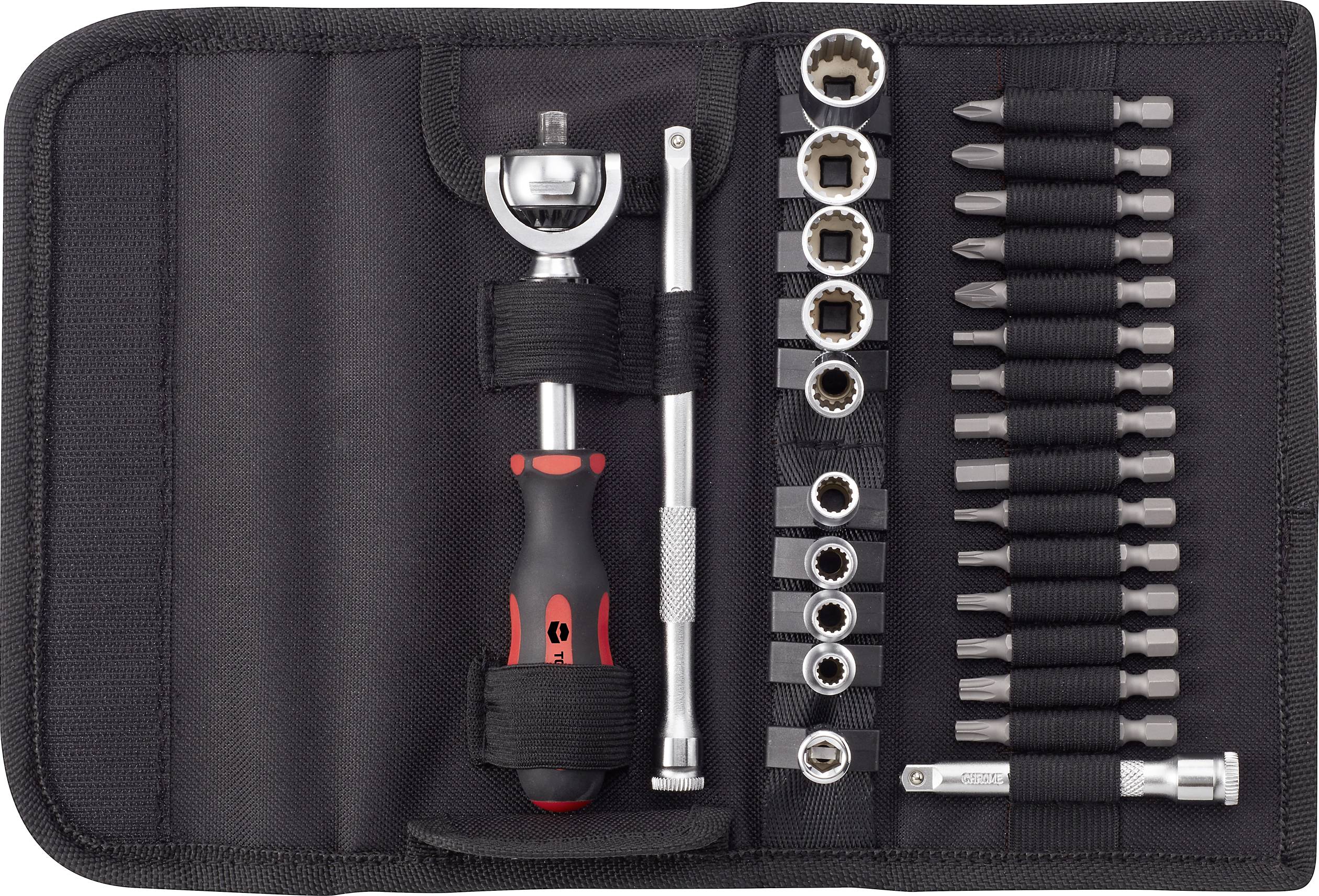 TOOLCRAFT Steckschlüsselsatz metrisch 1/4" (6.3 mm) 28teilig TO-6754554