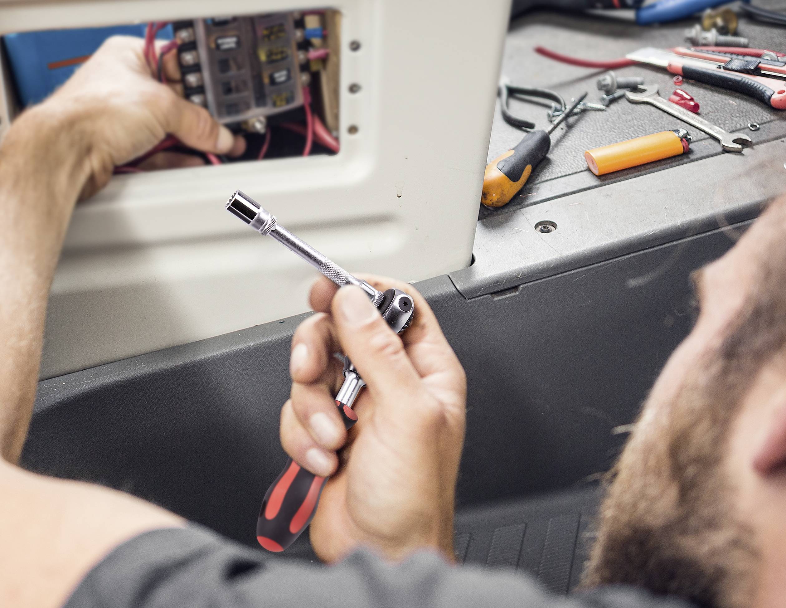 TOOLCRAFT Steckschlüsselsatz metrisch 1/4" (6.3 mm) 28teilig TO-6754554