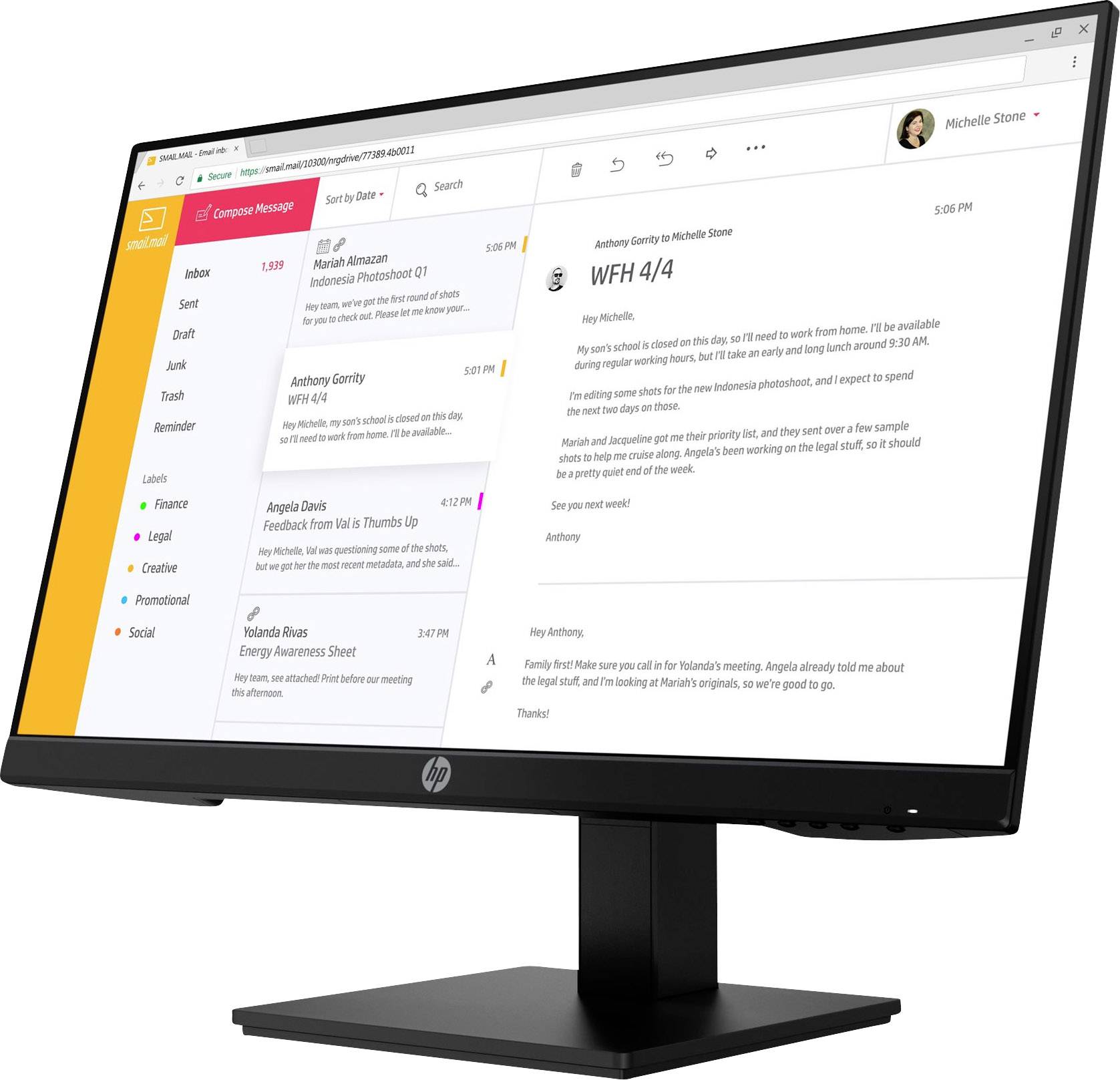 HP P24h G4 LED-Monitor EEK E (A - G) 60.5 cm (23.8 Zoll) 1920 x 1080 Pixel 16:9 5 ms DisplayPort, HDMI®, VGA IPS LED