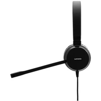 Lenovo Pro Wired Stereo VOIP On Ear Headset kabelgebunden Stereo Schwarz Mikrofon-Rauschunterdrückung Mikrofon-Stummschaltung Computer Lenovo Pro Wired Stereo VOIP On Ear Headset kabelgebunden Stereo Schwarz Mikrofon-Rauschunterdrückung Mikrofon-Stummschaltung Computer